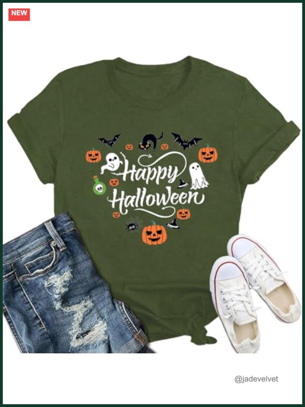 Spooky Season T-Shirt Short Sleeve Crew Neck Halloween Tee